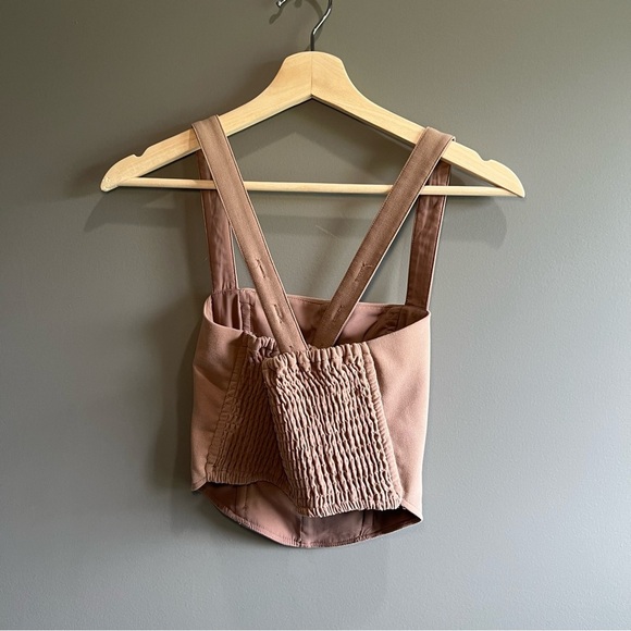 Abercrombie & Fitch Brown Fitted Corset Tank Top - Picture 3 of 9